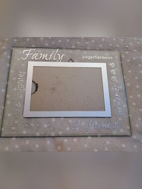 5x7 Chrome & Glass Sentiment Picture Frame